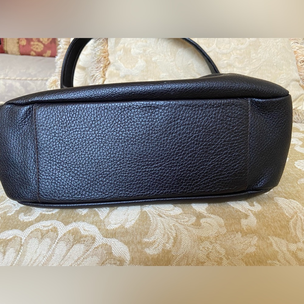 🇮🇹FURLA Coffee Brown Leather & Suede Shoulder Bag - Made in Italy 🇮🇹🇮🇹🇮🇹 - Picture 9 of 12
